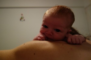 On est bien sur l'épaule de maman