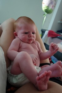 J'aime les genous de maman après la têtée