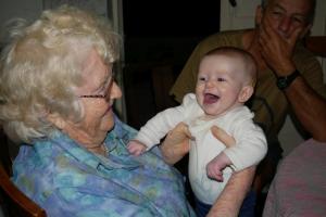 Dans les bras de mon arrière grand mère
