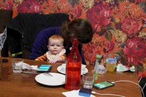 au café des jardins botaniques de Hamilton