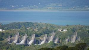 Vue du centre culturel depuis le parc