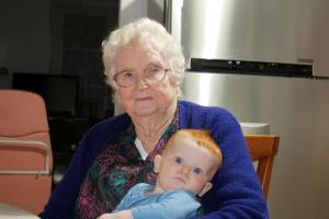 Avec mon arrière-grand-mère