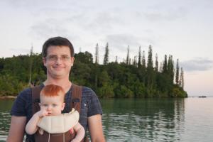 Sur le "ponton" au coucher du soleil