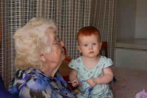 Avec mon arrière grand mère