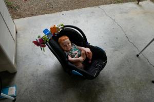 Petit dej' sur la terrasse, dans ma coque