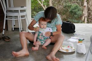 Miam sur la terrasse 