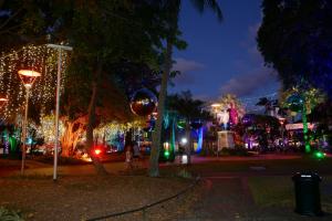 Place des cocotiers : illuminations de Noel