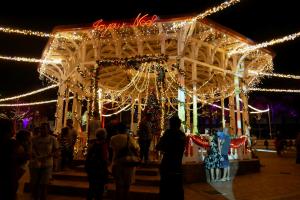 Place des cocotiers : illuminations de Noel