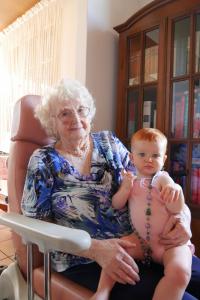 Avec mon arrière grand mère