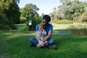 Je me dégourdis les pieds dans les jardins