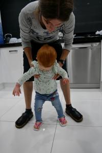 Essayage des claquettes