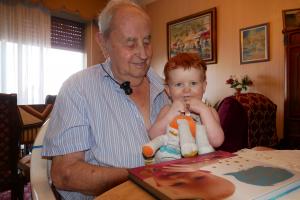 Avec mon arrière grand père