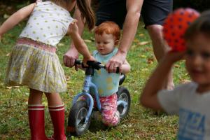 Bon, je suis encore un peu petite pour la draisienne