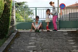 J'aime la descente avec maman !