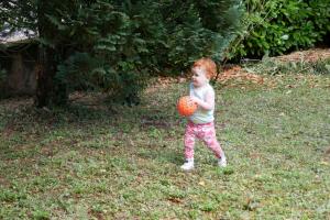 Je promène le ballon