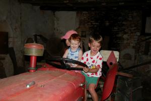 Conduite de tracteur à 3. 