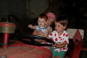 Conduite de tracteur à 3. 