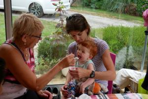 Arrivée chez Christian et Irène. Prise de contact.