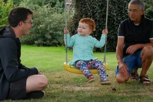 Ma première balançoire seule ... 