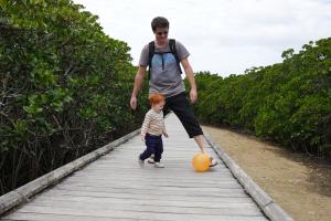 Super idée d'avoir amené le ballon !