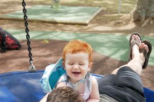  balancelle avec papa