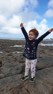 Balade en bord de mer sur les cailloux