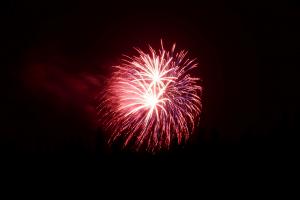 Le soir, feu d'artifice de la mairie !