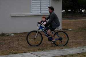 A vélo avec papa