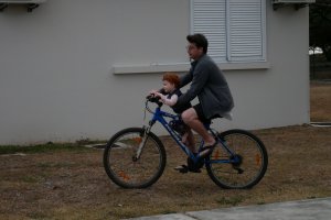 A vélo avec papa