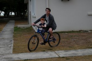 A vélo avec papa