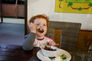 C'est bon la mousse au chocolat !