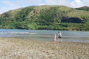 Arrivée cote-est - pique nique et promenade sur la plage