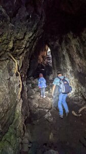 Rangitoto island - visite d'une grotte